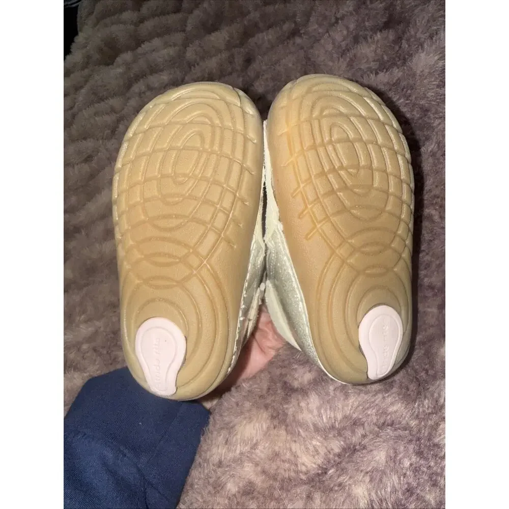 Stride Rite Infant Glitter Zip Boot Beige size 6 Mos